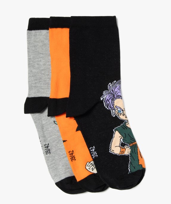 Chaussettes tige haute imprimées garçon - Dragon Ball Z (lot de 3) vue1 - DRAGON BALL Z - GEMO