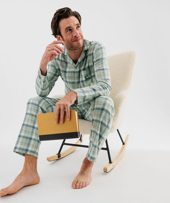 Pyjama à motif tartan avec pochette cadeau en coton homme vue1 - GEMO(HOMWR HOM) - GEMO