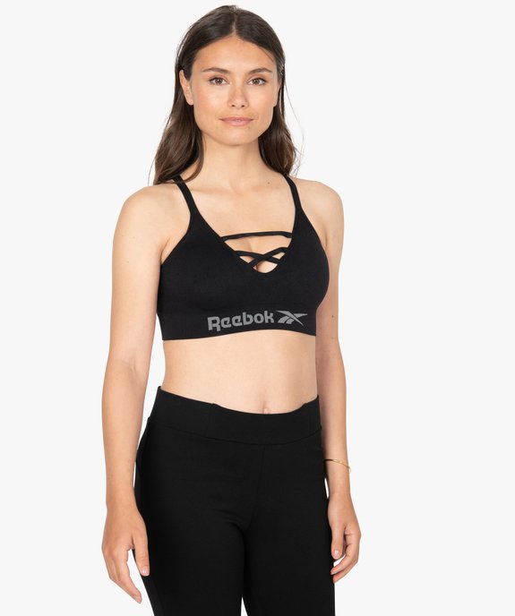 Brassière femme spéciale sport avec dos fantaisie - Reebok vue1 - REEBOK - GEMO