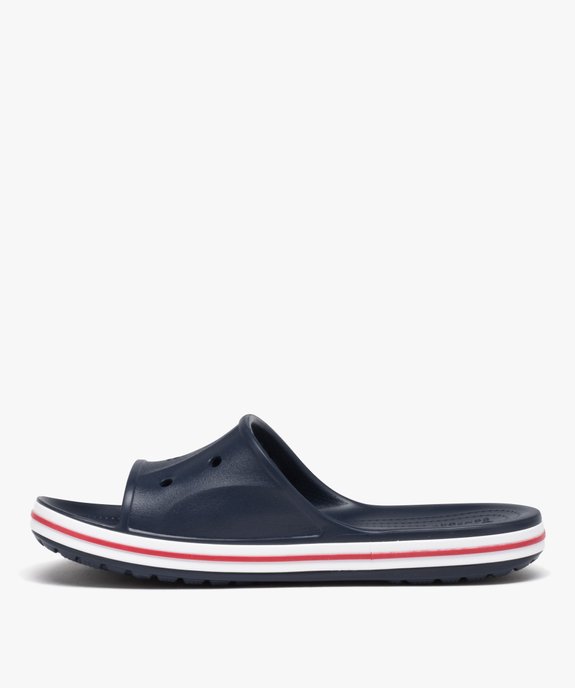 Mules de piscine homme à bandeau uni perforé - Crocs vue3 - CROCS - GEMO