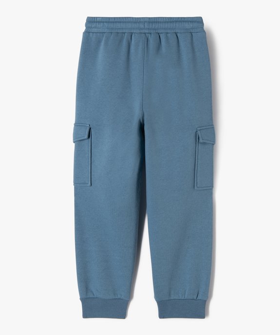 Pantalon de jogging molletonné avec poches à rabat garçon vue4 - GEMO (ENFANT) - GEMO