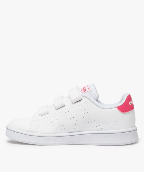 Baskets fille unies trois bandes scratch – Adidas vue3 - ADIDAS - GEMO