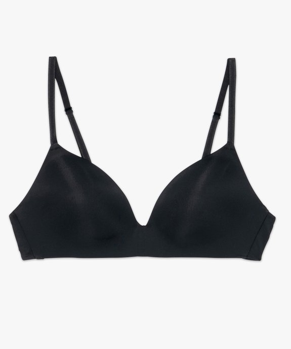 Soutien-gorge triangle sans armature à bonnets moulés vue5 - GEMO 4G FEMME - GEMO