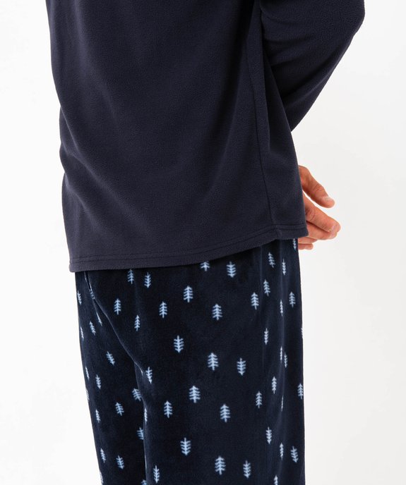 Pyjama en maille polaire homme vue2 - 1E PRIX BY GEMO - GEMO