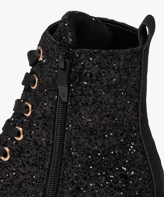 Boots fille à talon carré avec dessus en strass vue6 - GEMO (ENFANT) - GEMO