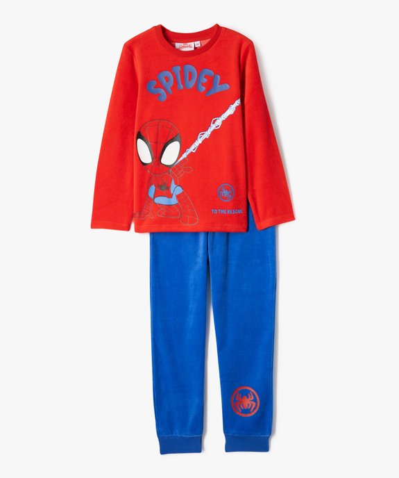 Pyjama en velours bicolore motif garçon - Spidey et ses amis extraordinaires vue1 - SPIDEY - GEMO