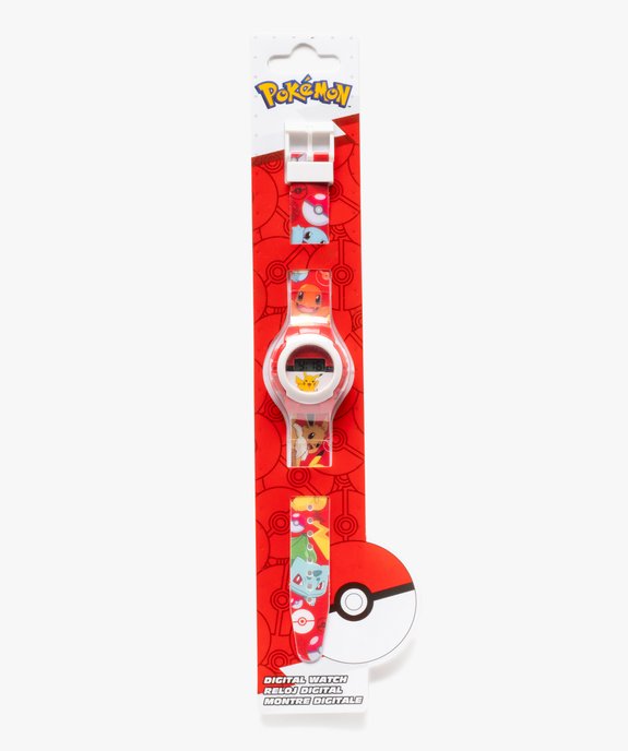 Montre digitale enfant avec bracelet souple - Pokemon vue1 - POKEMON - GEMO