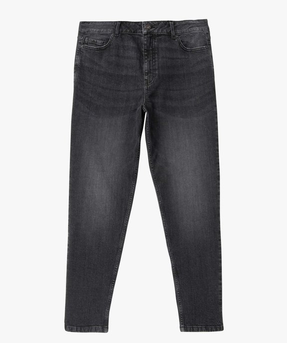 Jean homme coupe tapered et délavé vue4 - GEMO 4G HOMME - GEMO