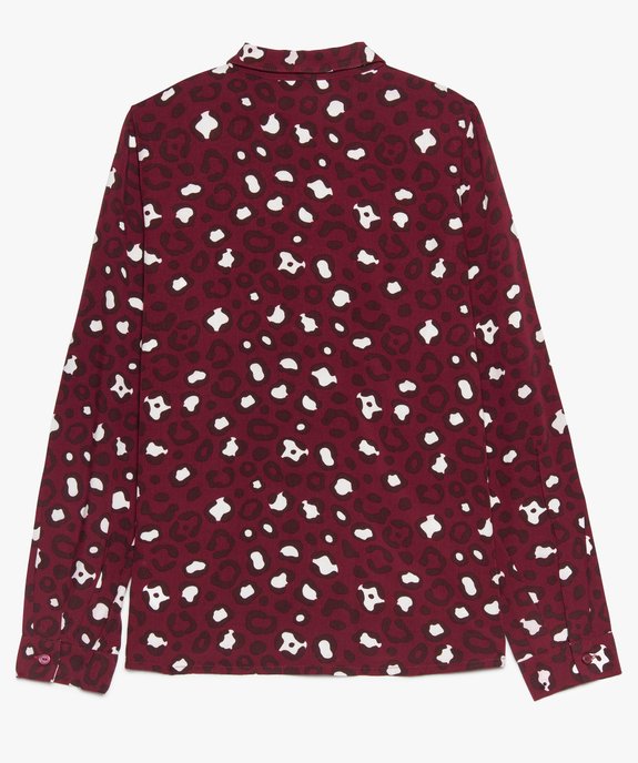 Chemise fille avec motifs imprimés all over vue3 - GEMO (JUNIOR) - GEMO