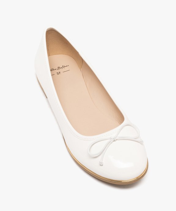 Ballerines vernies avec petit noeud femme - Valentina Baldano vue5 - VALENTINA BALDA - GEMO