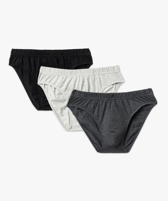 Slip en coton stretch à taille élastiquée homme (lot de 3) vue7 - GEMO 4G HOMME - GEMO