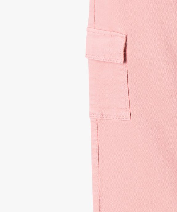 Pantalon cargo straight à taille ajustable fille vue2 - GEMO (ENFANT) - GEMO