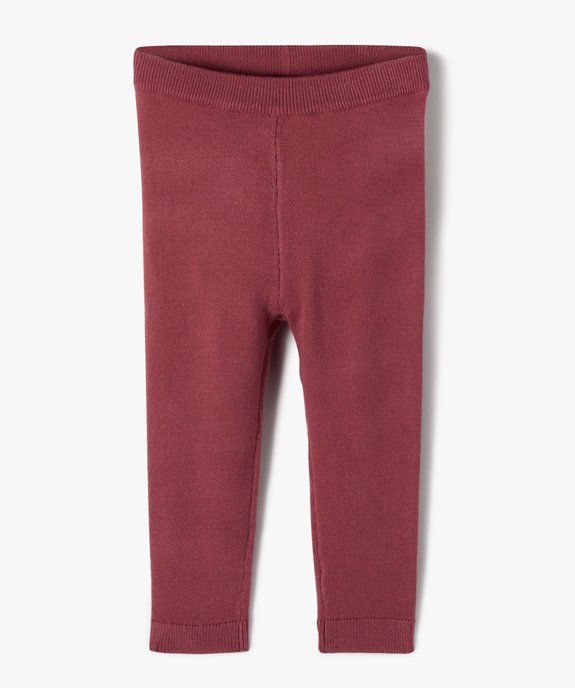 Pantalon en maille douce bébé fille vue1 - GEMO(BEBE DEBT) - GEMO