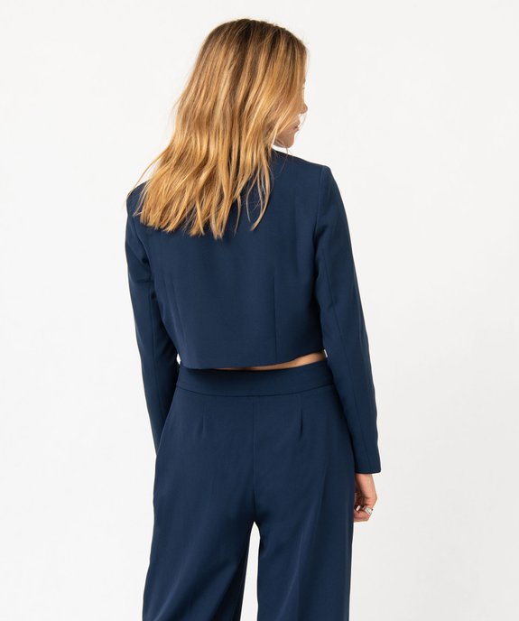 Veste de tailleur courte femme vue3 - GEMO(FEMME PAP) - GEMO