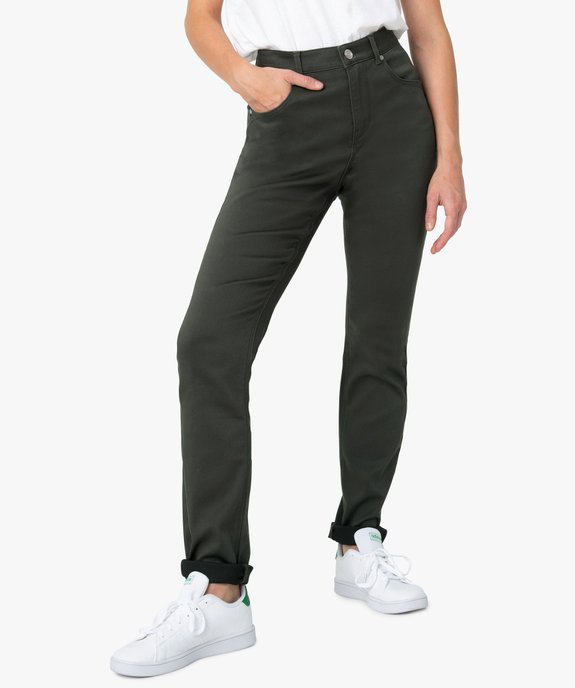 Pantalon femme coupe Regular en stretch vue1 - GEMO(FEMME PAP) - GEMO