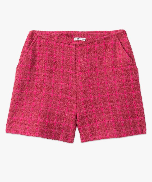 Short femme aspect tweed coupe ample vue4 - GEMO(FEMME PAP) - GEMO