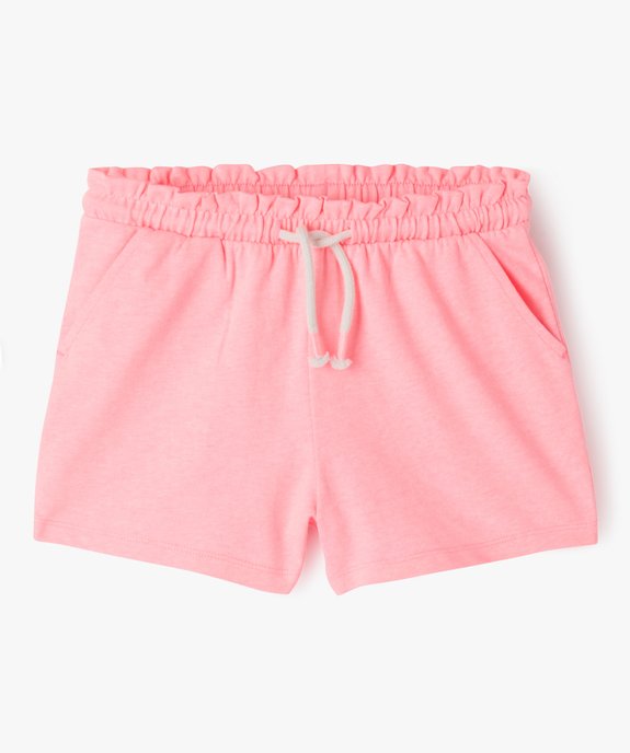 Short en maille avec taille élastique fille vue1 - GEMO 4G FILLE - GEMO