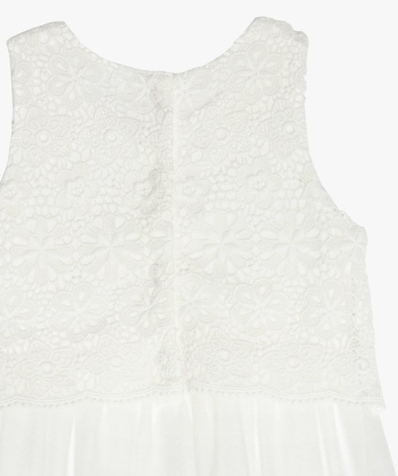 Robe fille en tulle avec buste en guipure vue2 - GEMO (ENFANT) - GEMO