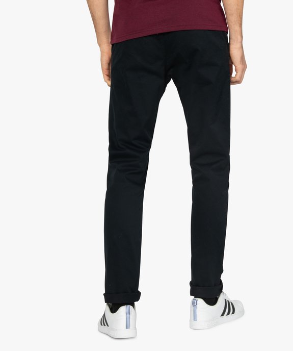 Pantalon homme chino coupe slim vue3 - GEMO (HOMME) - GEMO