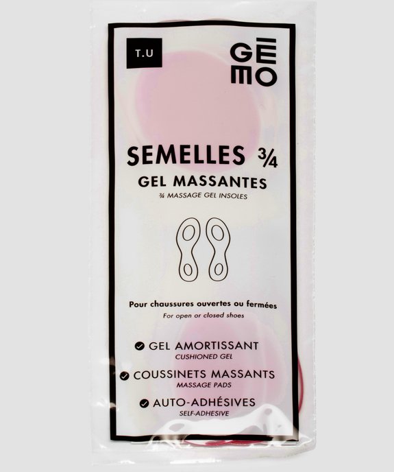 Semelles 3/4 en gel massantes vue3 - GEMO (ENTRETIEN) - GEMO