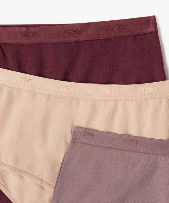 Boxers en coton stretch femme (lot de 3) - Les Pockets Eco Dim vue2 - DIM - GEMO