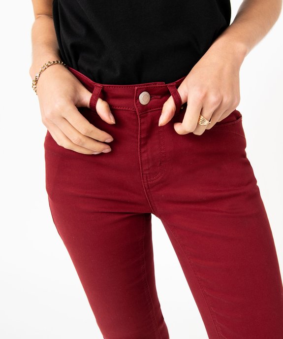 Pantalon coupe Slim taille normale femme vue3 - GEMO 4G FEMME - GEMO