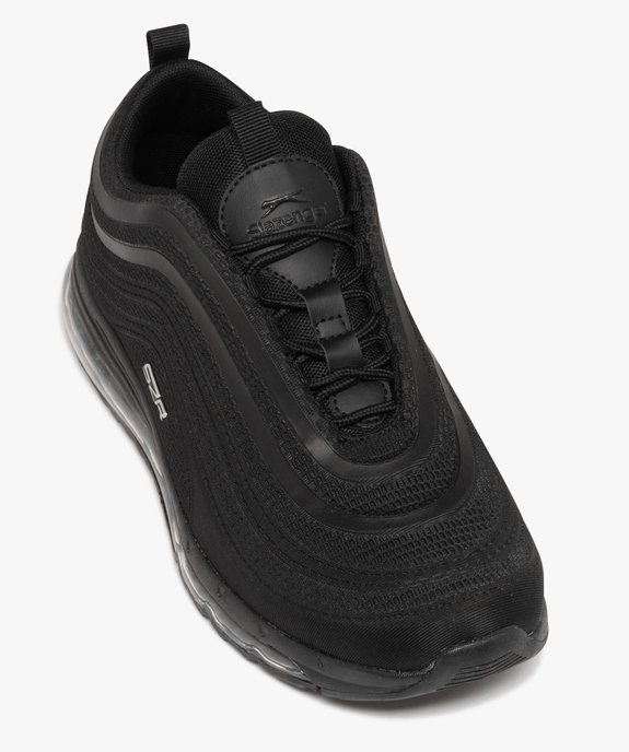 Baskets homme unies à semelle translucide et lacets ronds dessus en mesh - Slazenger vue5 - SLAZENGER - GEMO