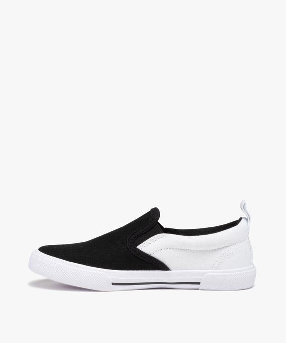 Slip-on garçon en toile bicolore avec col élastiqué vue3 - GEMO (ENFANT) - GEMO