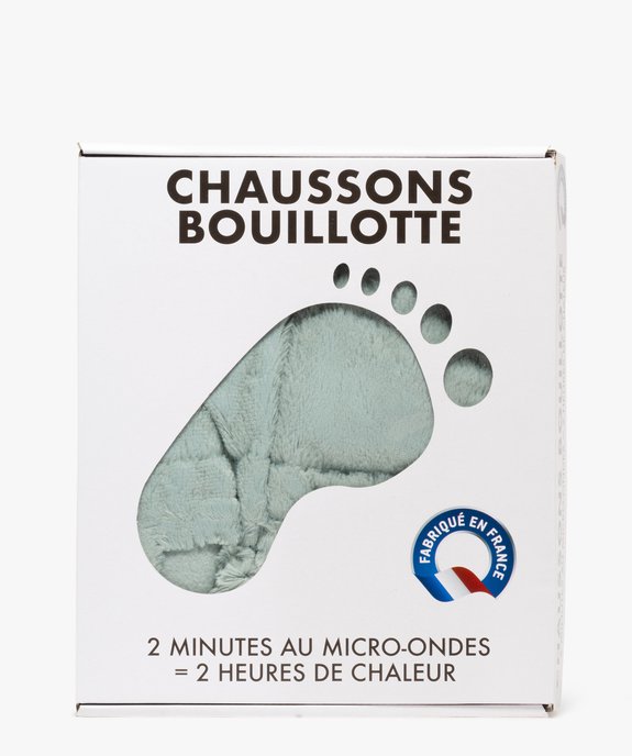 Chaussons bouillotte à chauffer au micro-ondes vue1 - GEMO (ACCESS) - GEMO