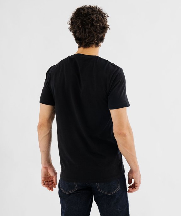 Tee-shirt manches courtes en coton imprimé homme vue3 - GEMO (HOMME) - GEMO