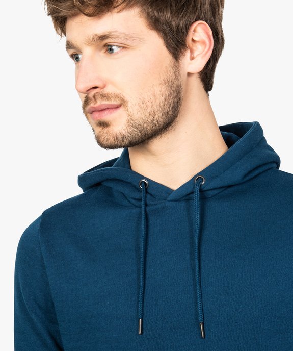 Sweat homme à capuche avec poche kangourou vue2 - GEMO (HOMME) - GEMO