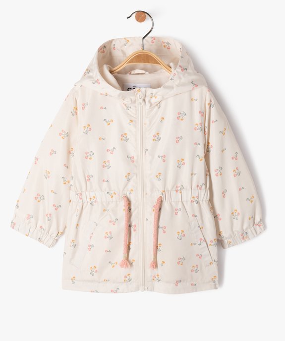 Imperméable déperlant à motifs fleuris bébé fille vue1 - GEMO(BEBE DEBT) - GEMO