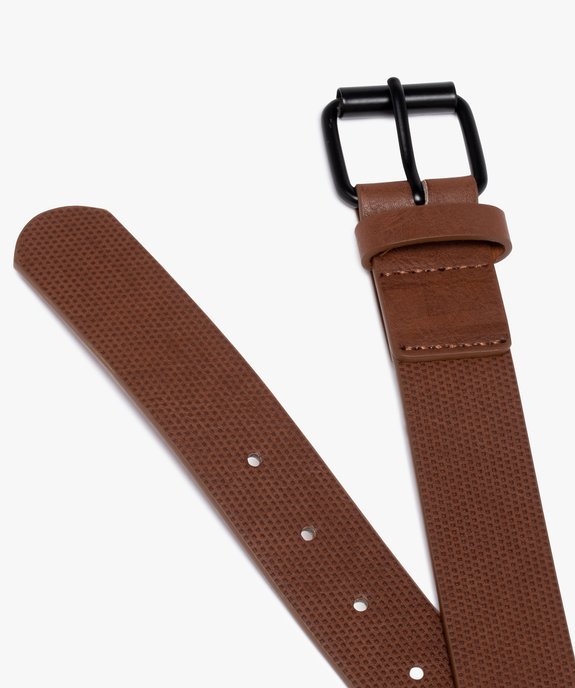 Ceinture homme en matière embossée avec boucle métal vue3 - GEMO (ACCESS) - GEMO