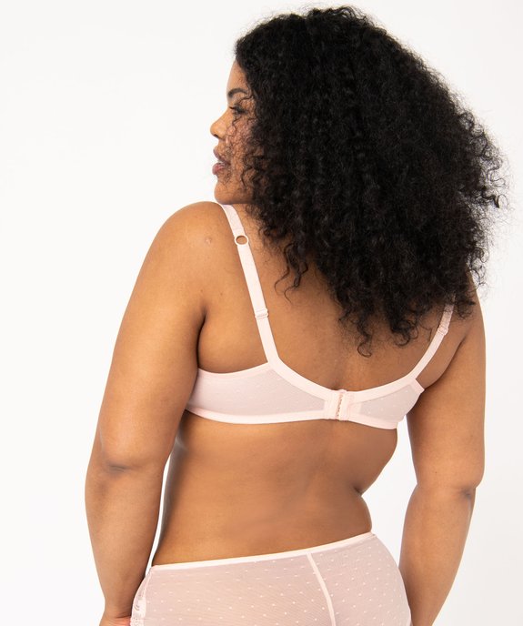 Soutien-gorge grande taille à armatures et coques fines  vue2 - GEMO(HOMWR FEM) - GEMO