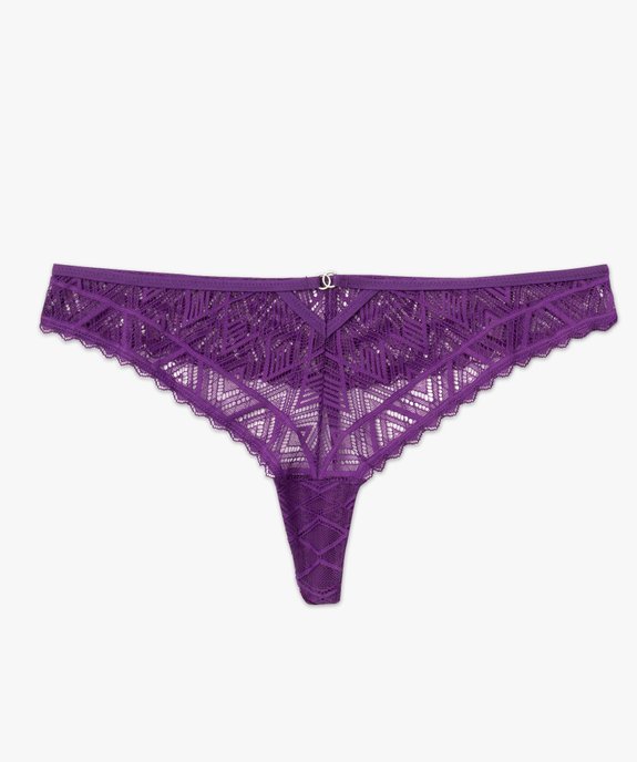 String en dentelle géométrique femme vue4 - GEMO(HOMWR FEM) - GEMO