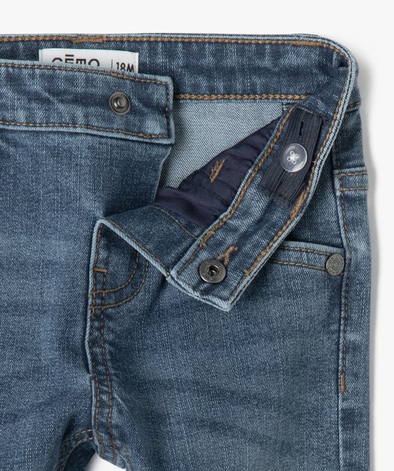 Jean slim extensible bébé garçon vue2 - GEMO 4G BEBE - GEMO