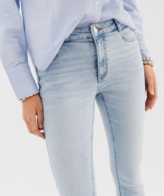 Jean slim taille normale en denim extensible femme vue2 - GEMO(FEMME PAP) - GEMO