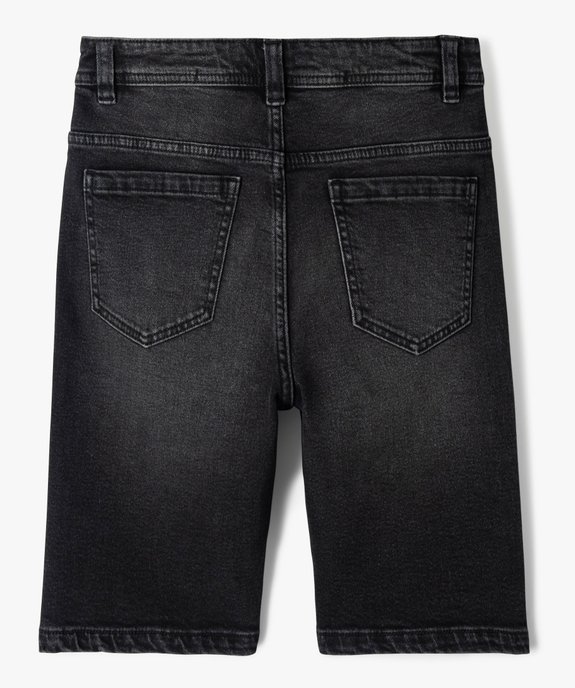 Bermuda garçon en denim stretch vue4 - GEMO (JUNIOR) - GEMO