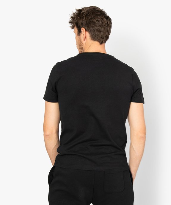 Tee-shirt homme à manches courtes et imprimé en relief - Kappa vue3 - KAPPA - GEMO