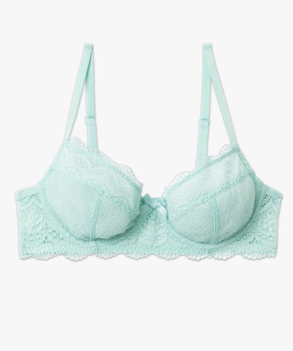 Soutien-gorge à armatures forme corbeille en dentelle vue4 - GEMO(HOMWR FEM) - GEMO