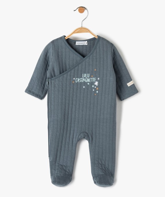 Pyjama bébé matelassé à fermeture zippée - LuluCastagnette vue1 - LULUCASTAGNETTE - GEMO