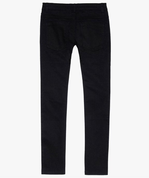 Pantalon garçon 5 poches coupe slim en stretch vue4 - GEMO (JUNIOR) - GEMO