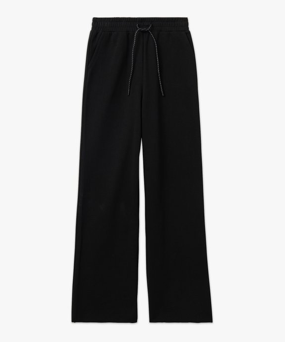 Pantalon en molleton coupe large et taille élastiquée femme vue4 - GEMO(FEMME PAP) - GEMO