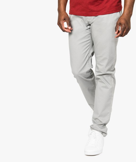 Pantalon homme chino coupe slim vue1 - GEMO (HOMME) - GEMO