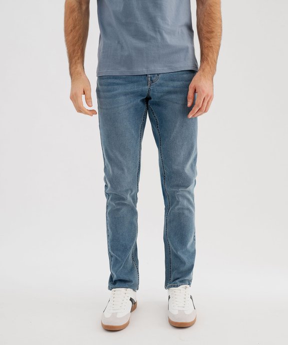 Jean slim en denim de coton stretch homme vue1 - GEMO 4G HOMME - GEMO