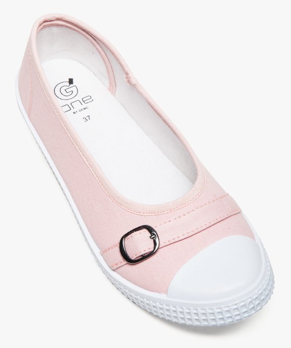 Ballerines femme en toile avec bout renforcé vue5 - GEMO (SPORTSWEAR) - GEMO