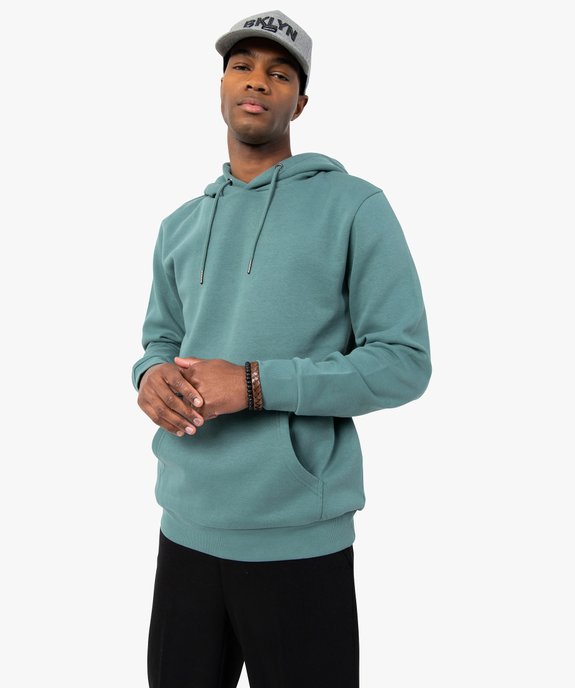 Sweat à capuche intérieur molletonné homme vue2 - GEMO (HOMME) - GEMO