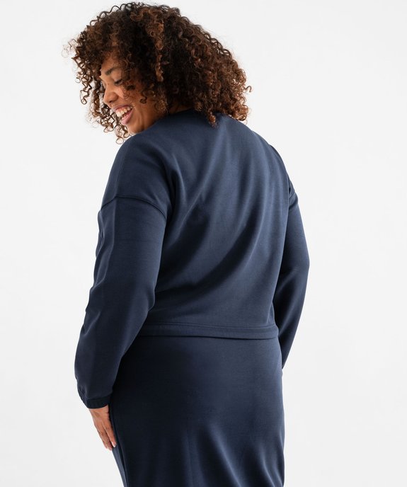 Sweat en maille douce et extensible à taille ajustable femme grande taille vue3 - GEMO (G TAILLE) - GEMO