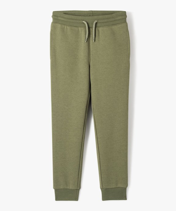 Pantalon de jogging avec intérieur molletonné garçon vue1 - GEMO (ENFANT) - GEMO