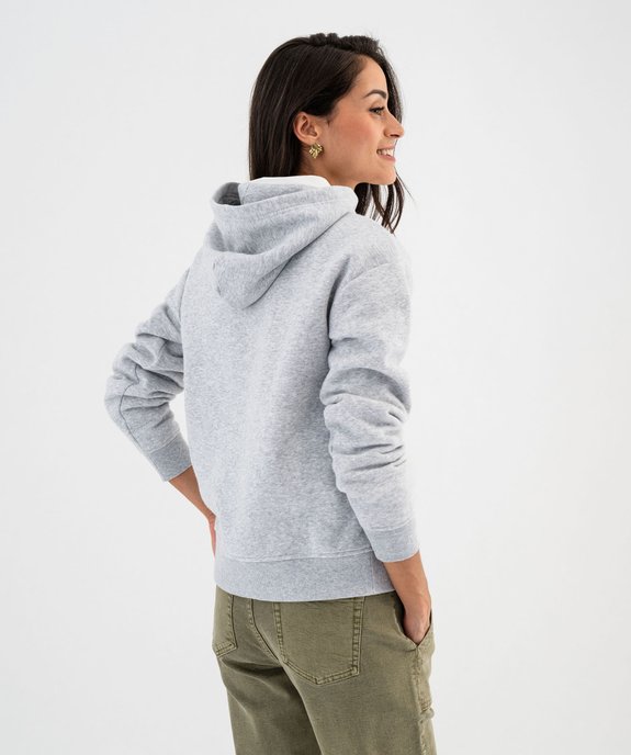 Sweat à capuche avec broderie femme - LuluCastagnette vue3 - LULUCASTAGNETTE - GEMO